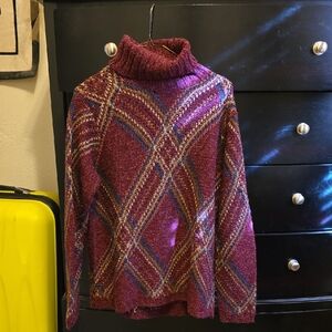 Mens David Brooks Silk & Acrylic Turtleneck Sweater